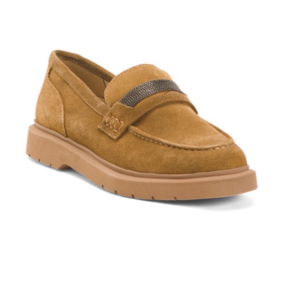 VANELi Kimmo suede loafers NWT sizes 7, 71/2 and 8, all in color tobacco - Picture 1 of 10